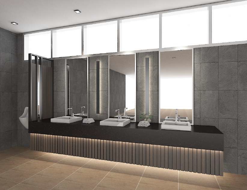 Commercial - Hotel Washroom Area